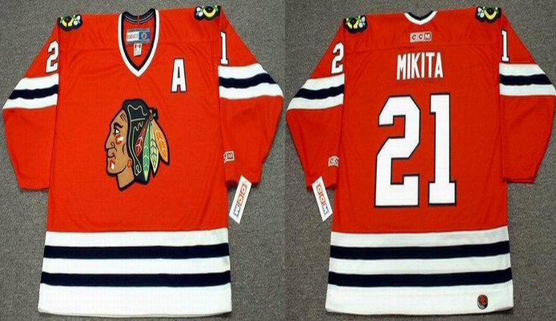 2019 Men Chicago Blackhawks #21 Mikita red style2 CCM NHL jerseys